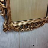 Old gilded wooden mirror 40x56cm