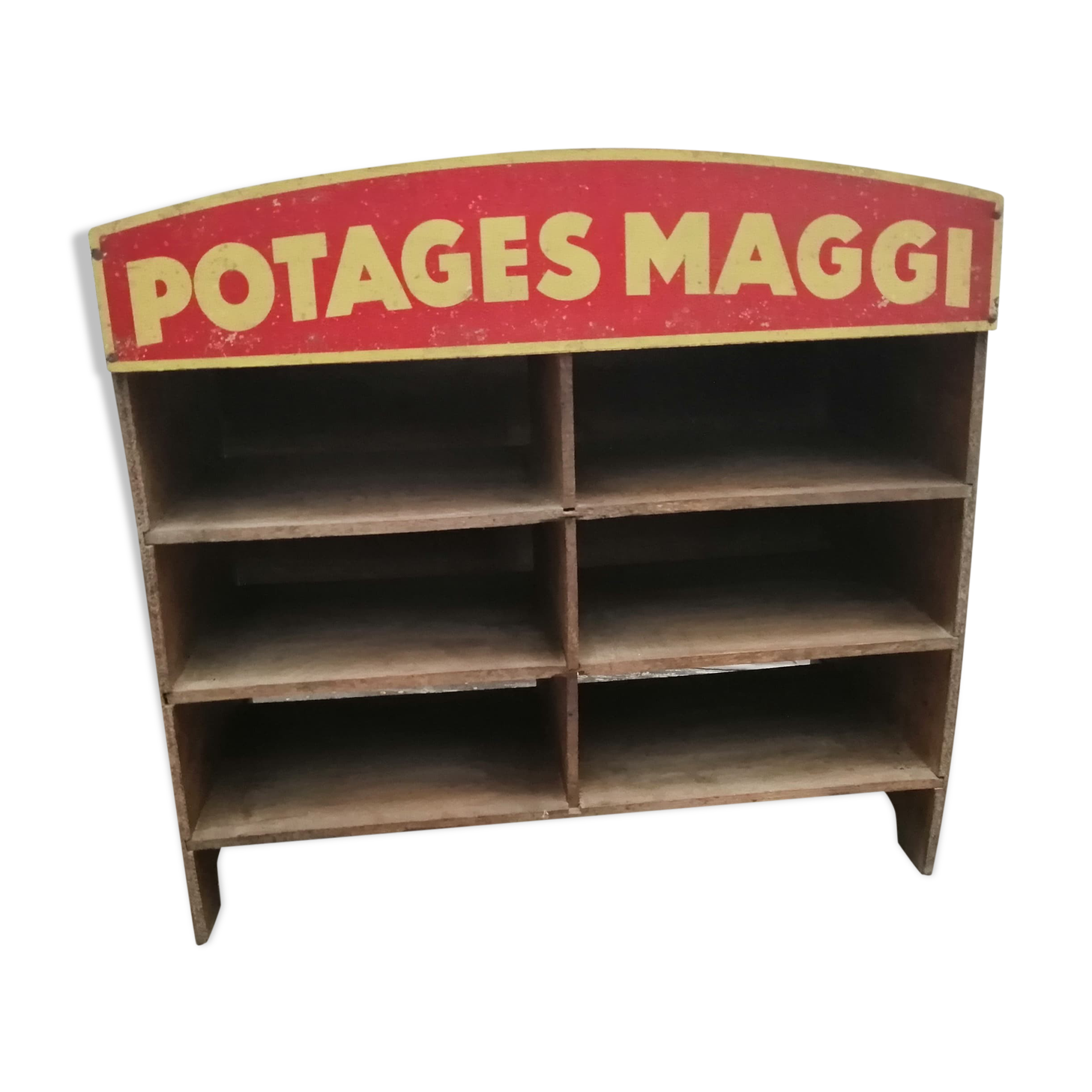 Shelf, maggi "his famous soups"