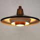 Rare Mid-Century Danish design lamp ,1960s -black&white metal& solid copper