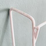 Vintage white wall magazine holder