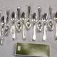 12 silver metal table spoons from Christofle model "Spatours"