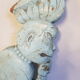 Ancienne potence sculptée en singe en teck