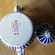 Enamelled tin teapot
