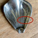 70s flower ashtray in metal