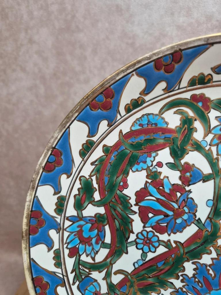 Vintage decorative plate Nassos Rodos-Hellas hand-painted
