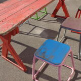 Brewery table and 6 stools