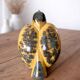 Decorative bird in glazed earthenware, Europe, around 1960.