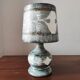 Lampe vintage 70 en onyx gris