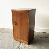 Vintage 1940’s bedside cabinet with decorative handle