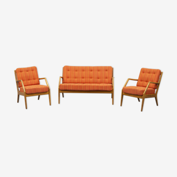 Salon complet canapé et 2 fauteuils par Mølgaard-Nielsen pour la France & Daverkosen