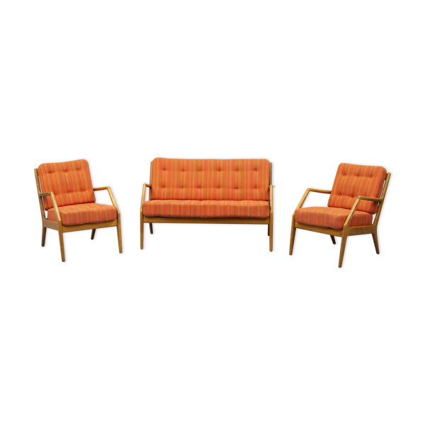 Salon complet canapé et 2 fauteuils par Mølgaard-Nielsen pour la France & Daverkosen