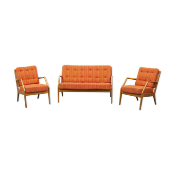 Salon complet canapé et 2 fauteuils par Mølgaard-Nielsen pour la France & Daverkosen