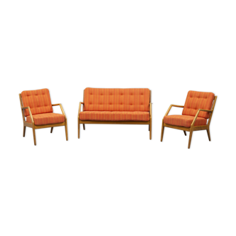 Salon complet canapé et 2 fauteuils par Mølgaard-Nielsen pour la France & Daverkosen