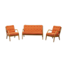 Salon complet canapé et 2 fauteuils par Mølgaard-Nielsen pour la France & Daverkosen