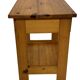 Vintage pinewood bedside table compact design 70's