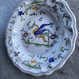 Signed hand painted porcelain dish