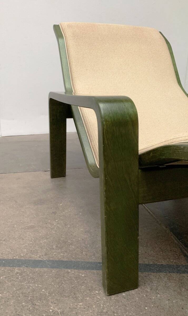 Ensemble de fauteuils lounge Pulkka finlandais du milieu du siècle avec ottomans par Ilmari Lappalainen pour Asko