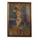 Large oil painting on canvas, unknown Danish artist, late 1800s.