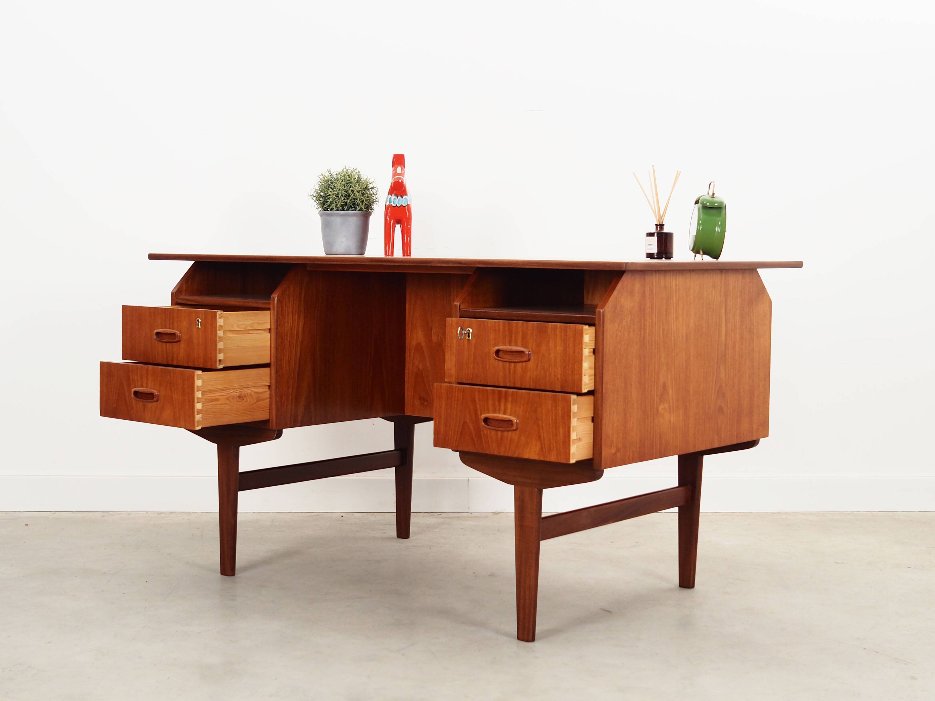 Teak desk, Danish design, 1970s, production: Denmark