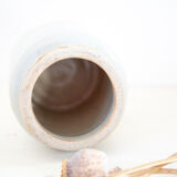 White grey sandstone pot