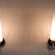 Brass and glass wall lights - 50s/60s