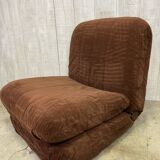 Vintage velvet fireside chair