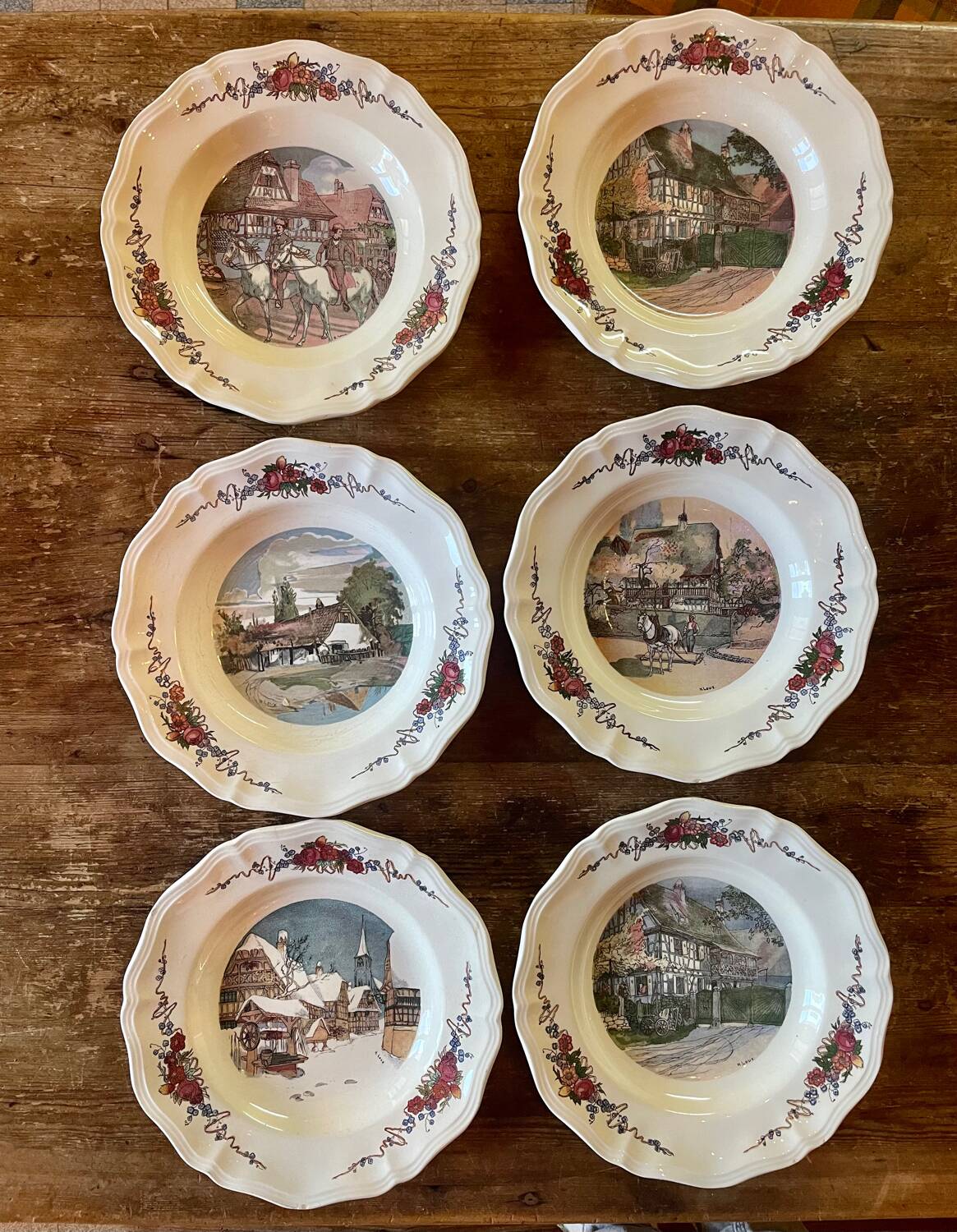 Obernai Sarreguemines plates