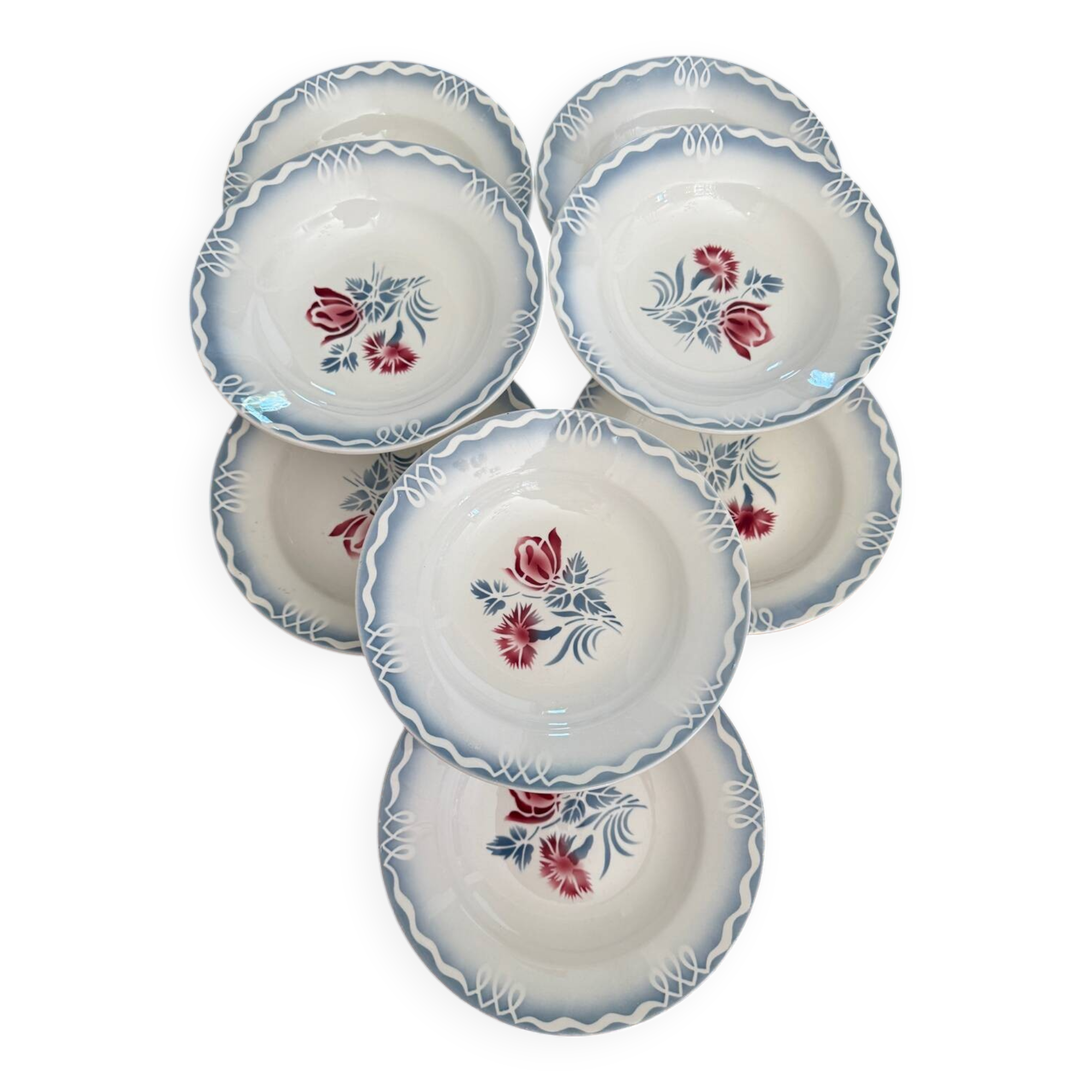 Digoin Juliette soup plates