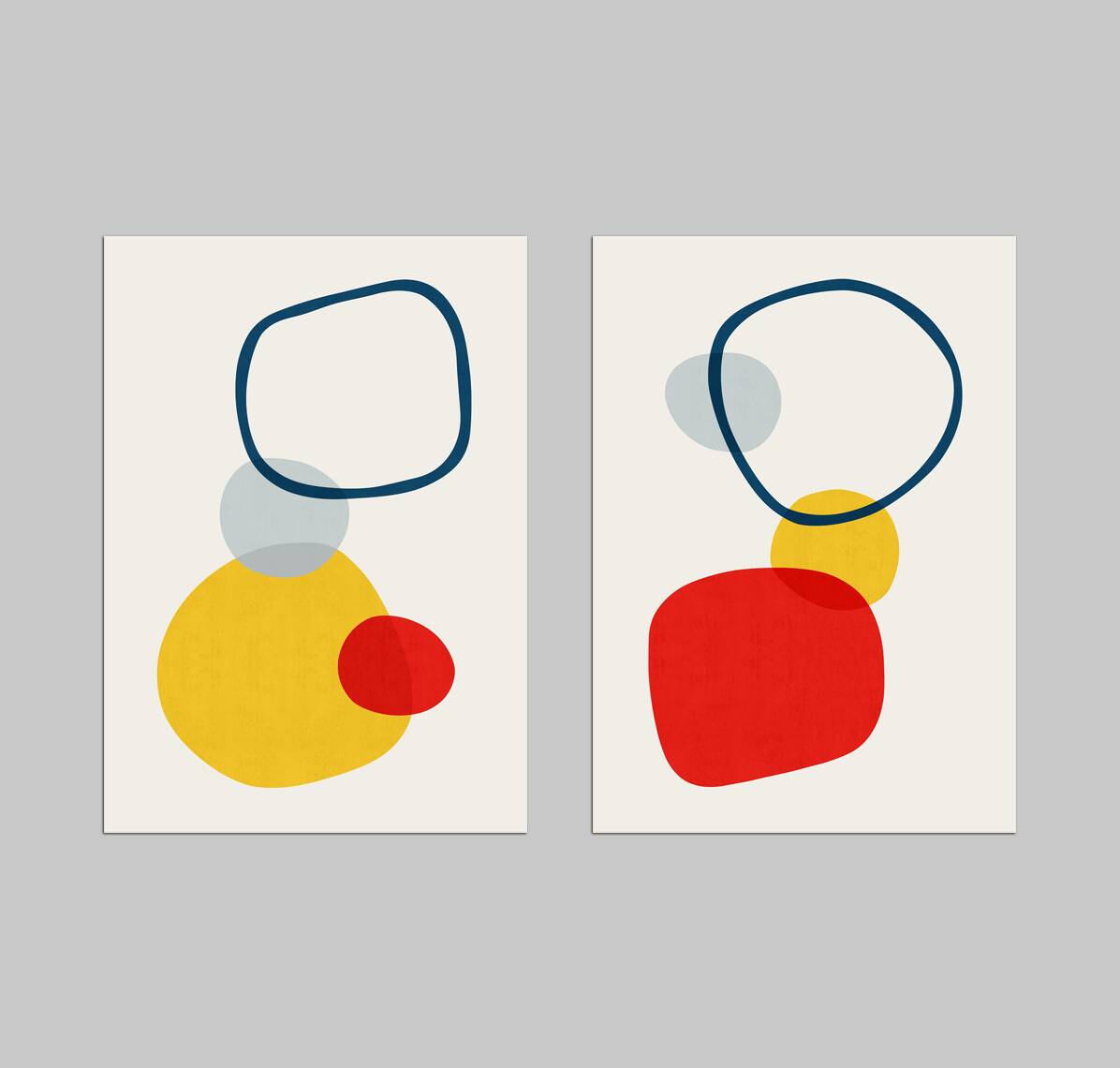 2 impressions d'art abstrait