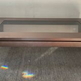 Italy coffee table in wood and glass