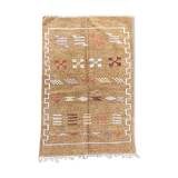 Ethnic brown berber carpet 95x140cm