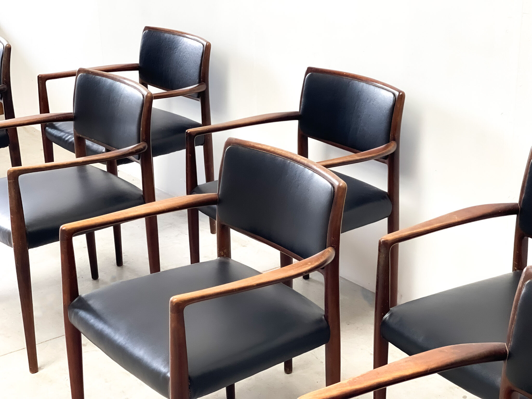 7 danish dining chairs