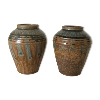 Pair of Stonefonds sandstone vases