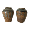 Pair of Stonefonds sandstone vases