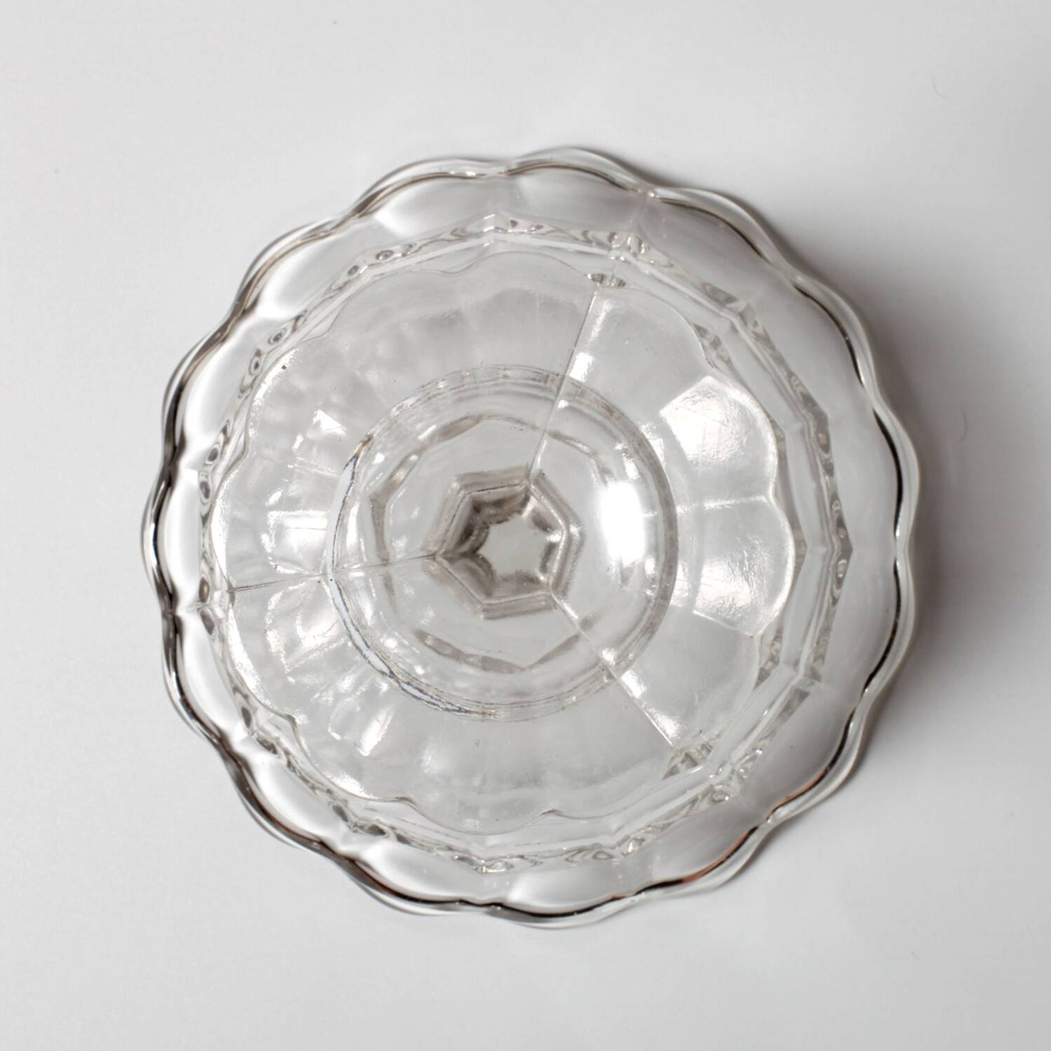 Rare Vintage Glass Pedestal Bowl: Rudolf Schröter Inwald Lord Design / 1935
