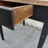 Black patinated old farmhouse table