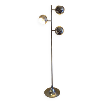 Eyeball floor lamp with tulip base