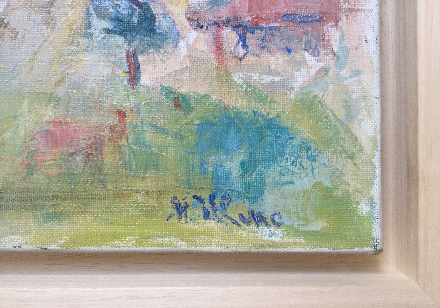 Oil on canvas by matilda ulmu 1917-2007.