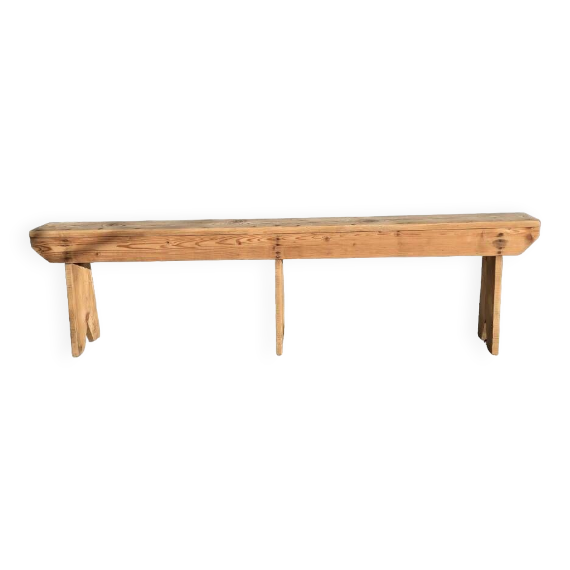 Rustic wooden bench
