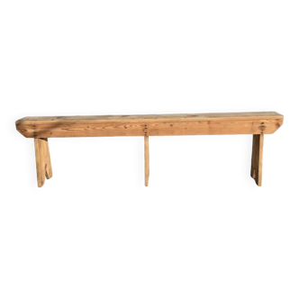 Rustic wooden bench