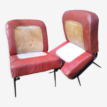 Pair of armchairs Traction Scandinavian style