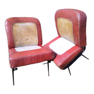 Pair of armchairs Traction Scandinavian style