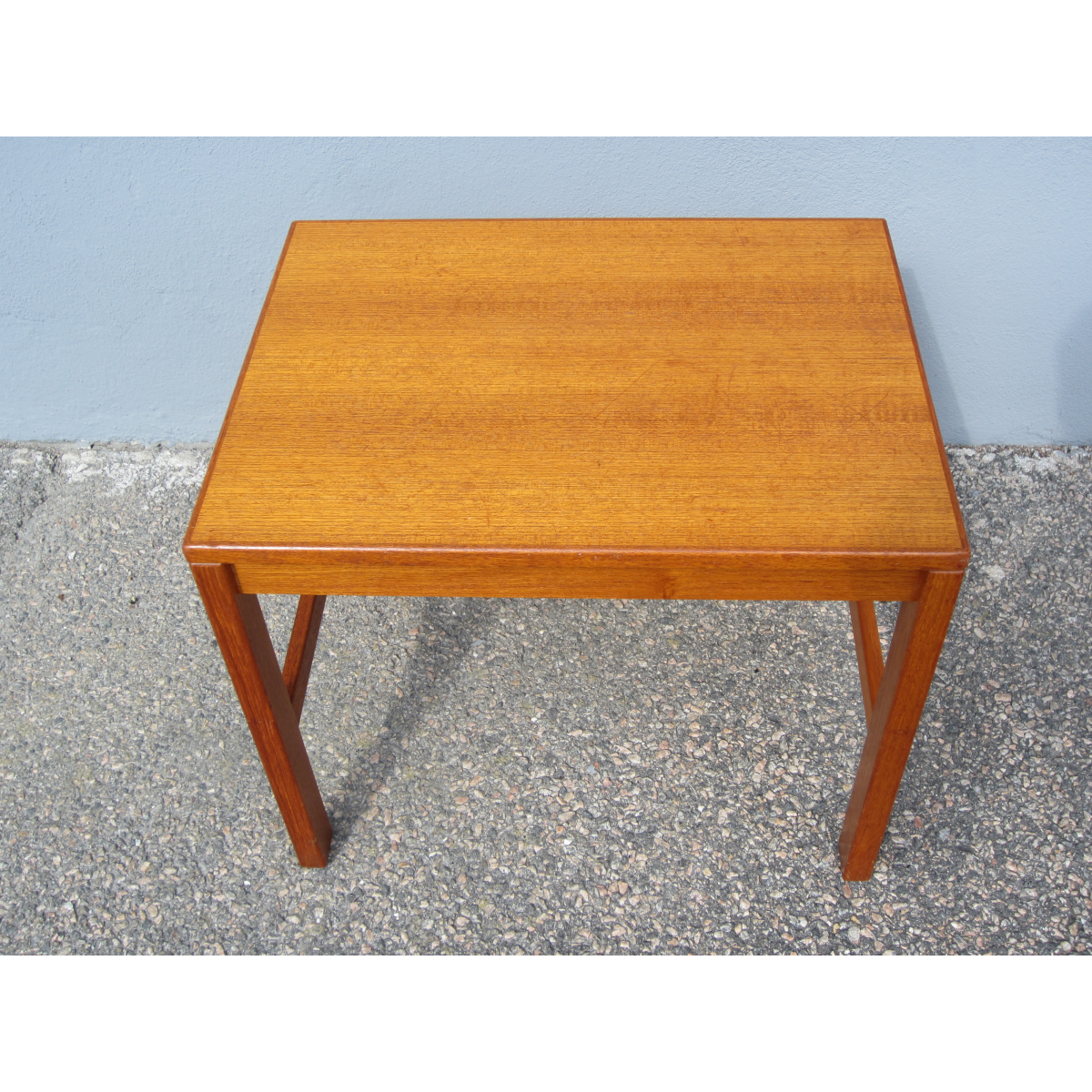 Scandinavian teak bedside side table