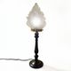 Art Deco torch lamp with flame globe and Napoleon III base - torch lamp