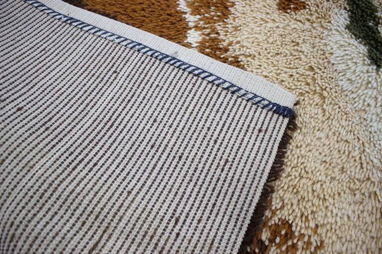 Midcentury Ege Rya Scandinavian abstract rug / carpet, 1970s