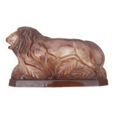 Lion stylisé art déco faïence de Saint Clément