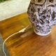 Vintage ceramic shell lamp signed Vallauris