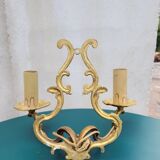 Pair of two-branched wall lights