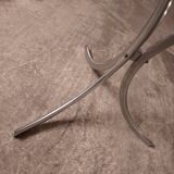70's table Smoked glass, chrome legs