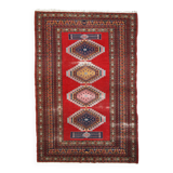 Tapis vintage fait main Bukhara ouzbek 128cm x 199cm (1960s)